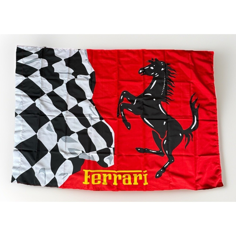 Vtg 1999 Ferrari Racing Flag Banner Officially Licensed - 56"x36"NEW